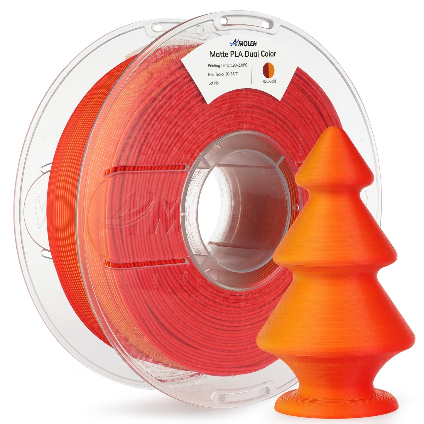 Amolen - PLA Matte Dual Filament 1.75mm, 1KG/2.2LB