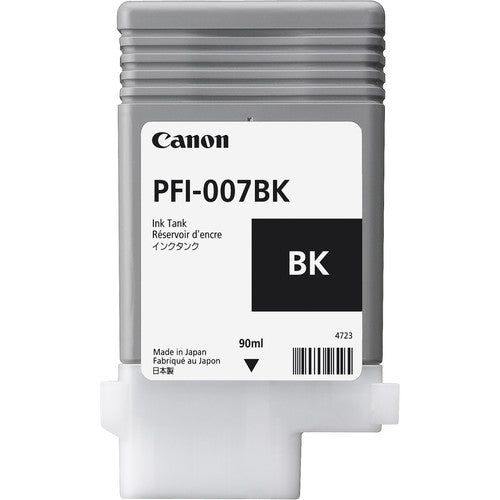 Canon PFI-007BK Black Ink Tank (90ml)