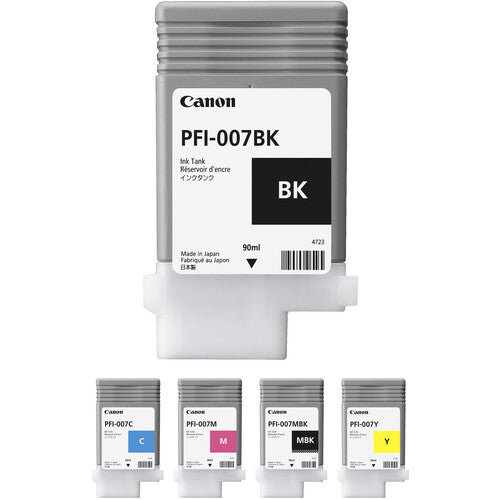 Canon PFI-007 Ink Tank Bundle Kit (90ml)