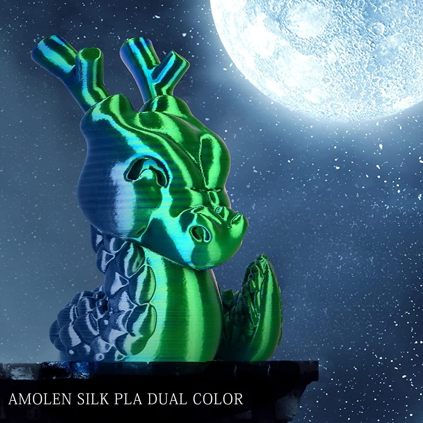 Amolen - PLA Silk Dual Color Variety Pack (4x200g) - 1.75MM