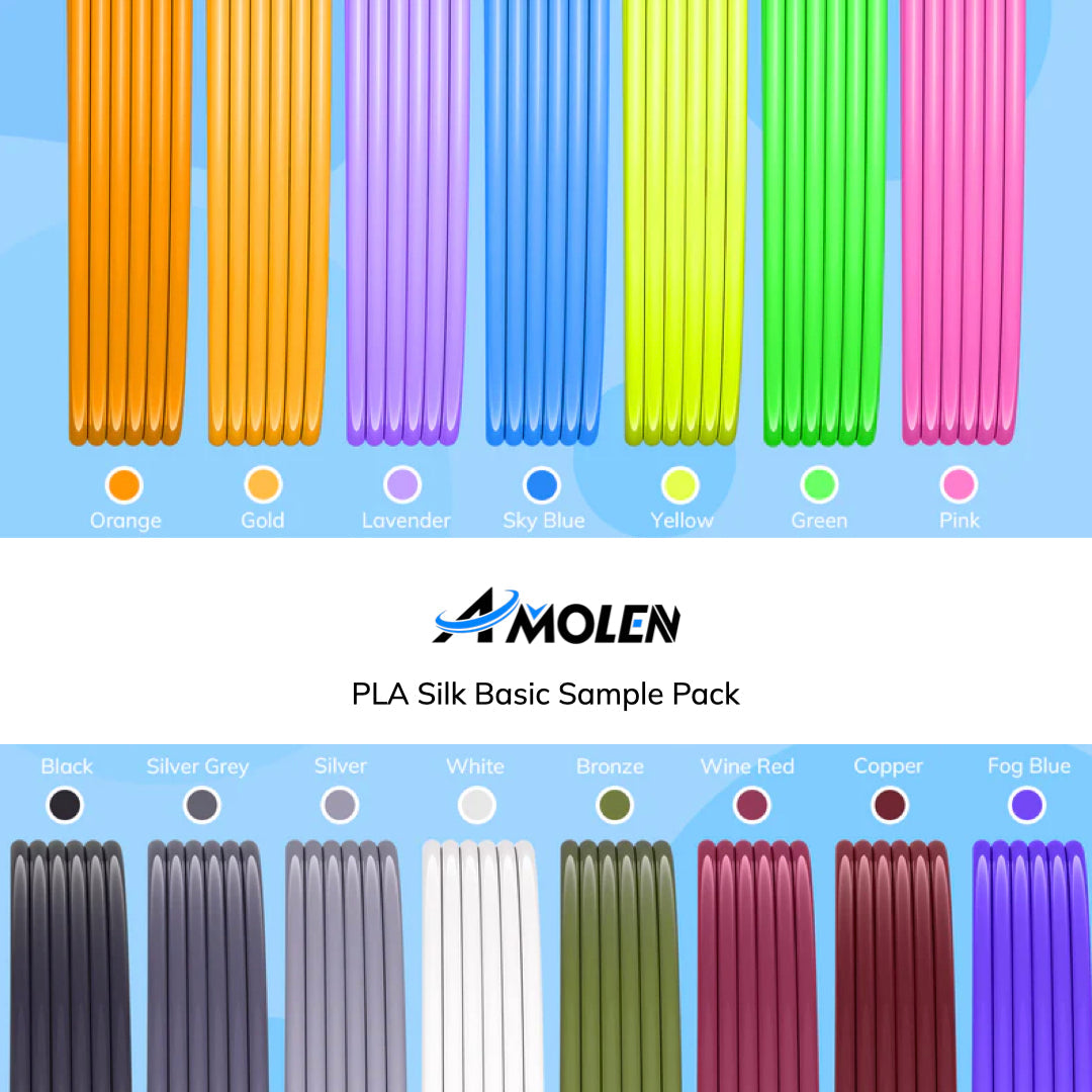 Amolen - PLA Silk Basic Sample Pack
