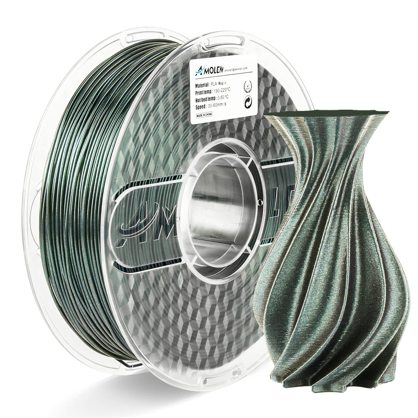 Amolen - PLA Galaxy / Sparkle & Shiny 1.75mm, 1KG/2.2LB