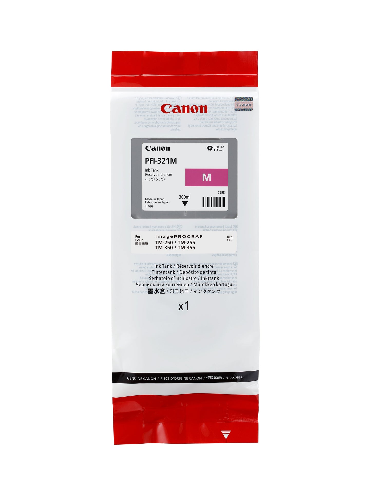 Canon Ink Tank PFI-321M - Pigment Magenta Ink Tank 300ml