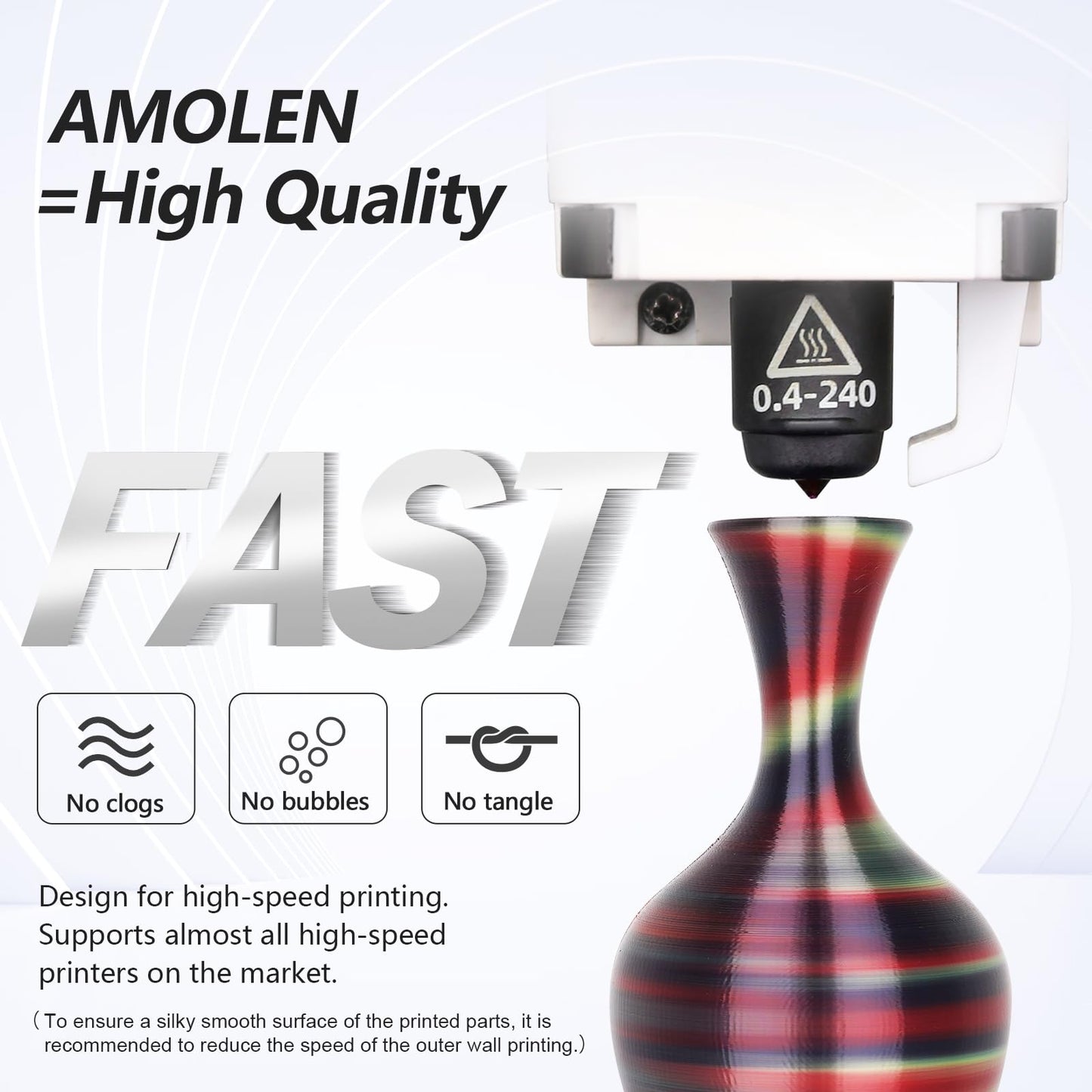 Amolen - PLA Silk S-Series Variety Pack (4x1kg) - 1.75MM