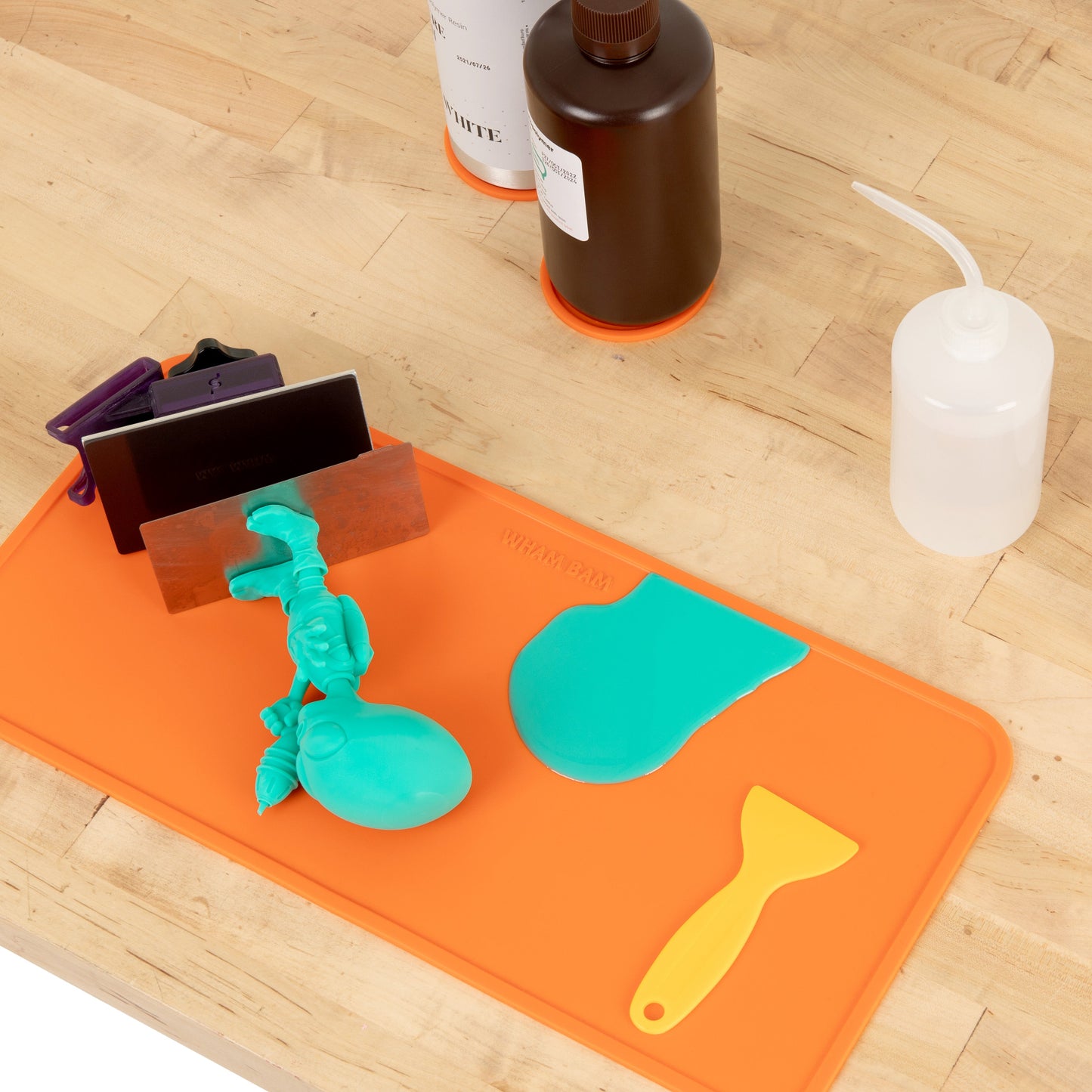 Mini SLAP MAT® (4 Pack) - Silicone Workstation & Resin Protection Mats