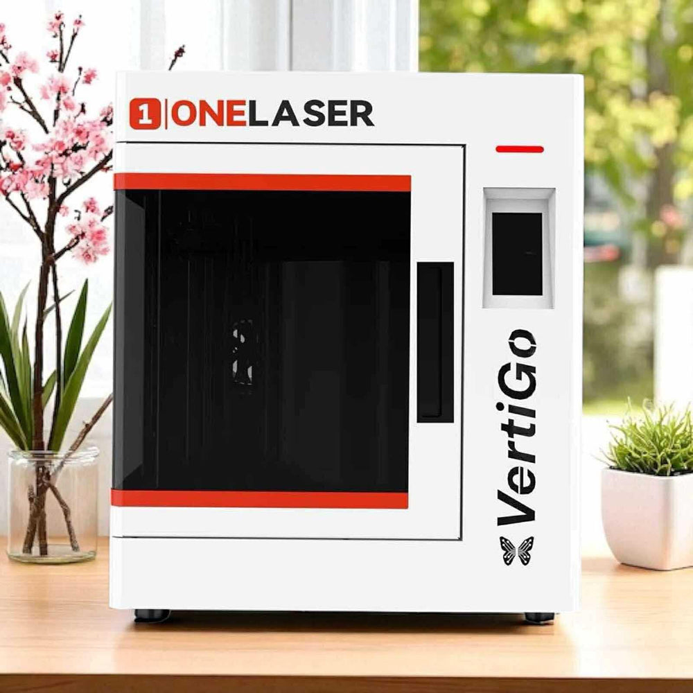 OneLaser VertiGo™ Performance 38W RF Rotary Laser Engraver for Drinkware