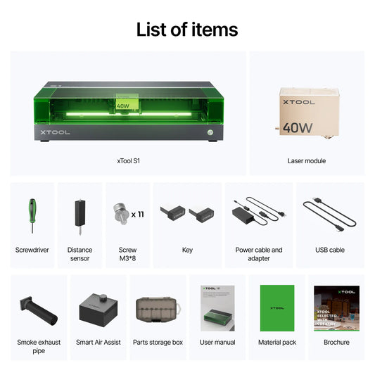 xTool - S1 Enclosed Diode Laser Cutter