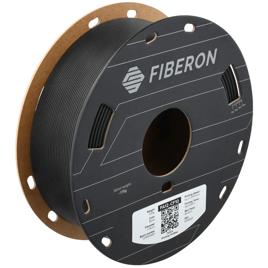 Polymaker - Fiberon PA12-CF10 Carbon Fiber Nylon Filament – 1.75mm (500g)