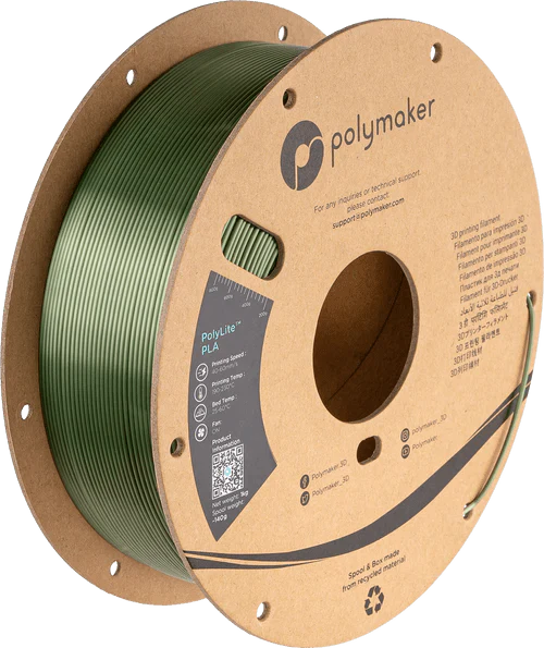 Polymaker - PolyLite - Silk PLA 3D Printer Filament 1KG 1.75mm