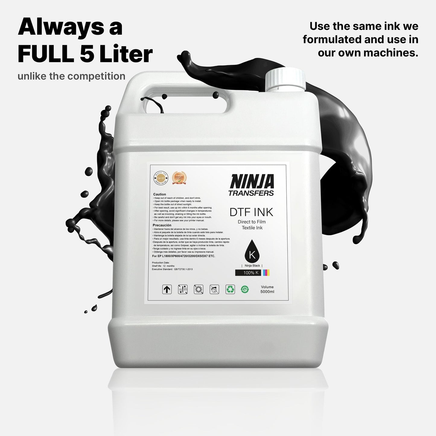 Ninja Transfers - Premium DTF Black Ink