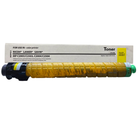 Yellow Ricoh MP C2504 Generic Toner Cartridge (841919)