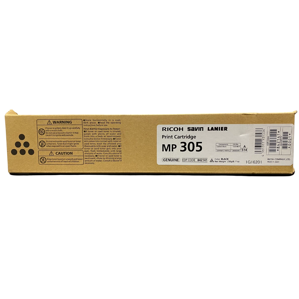 Black Ricoh 842141 MP 305+ Genuine Toner Cartridge
