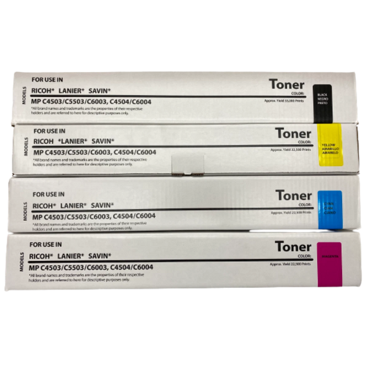 Ricoh MP C2503 Toner Color Set (841918 841919 841920 841921)