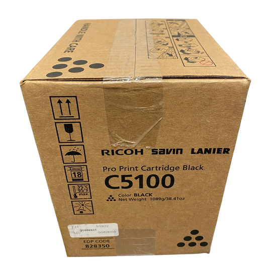 Black Ricoh C5100s Toner Cartridge (828350) Genuine