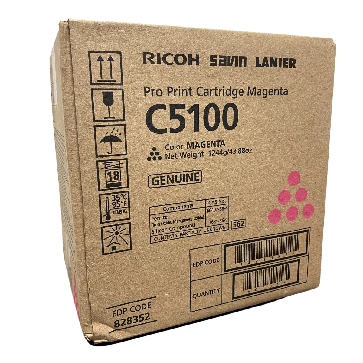 Magenta Ricoh C5100s Toner Cartridge 828352 Genuine