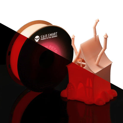 SainSmart - Glow-in-the-dark Red 1.75mm PRO-3 PETG Filament 1kg