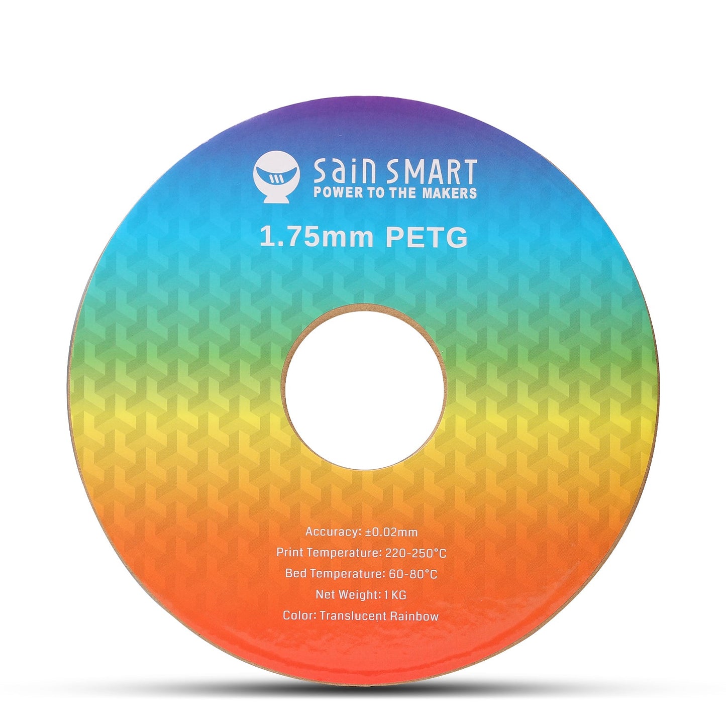 SainSmart - Translucent Rainbow PETG Filament 1.75mm 1KG