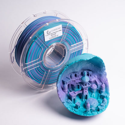 Cookiecad - Mermaid Tri-Color Gradient PLA Filament (1.75mm, 1kg)