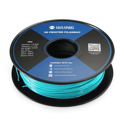 SainSmart - Flexible TPU Filament 1.75mm 95A Neon Cyan 800g