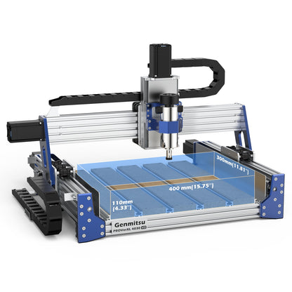 Genmitsu - 4030 V2 High-Precision Desktop CNC Router Platform with Carveco Maker Subscription