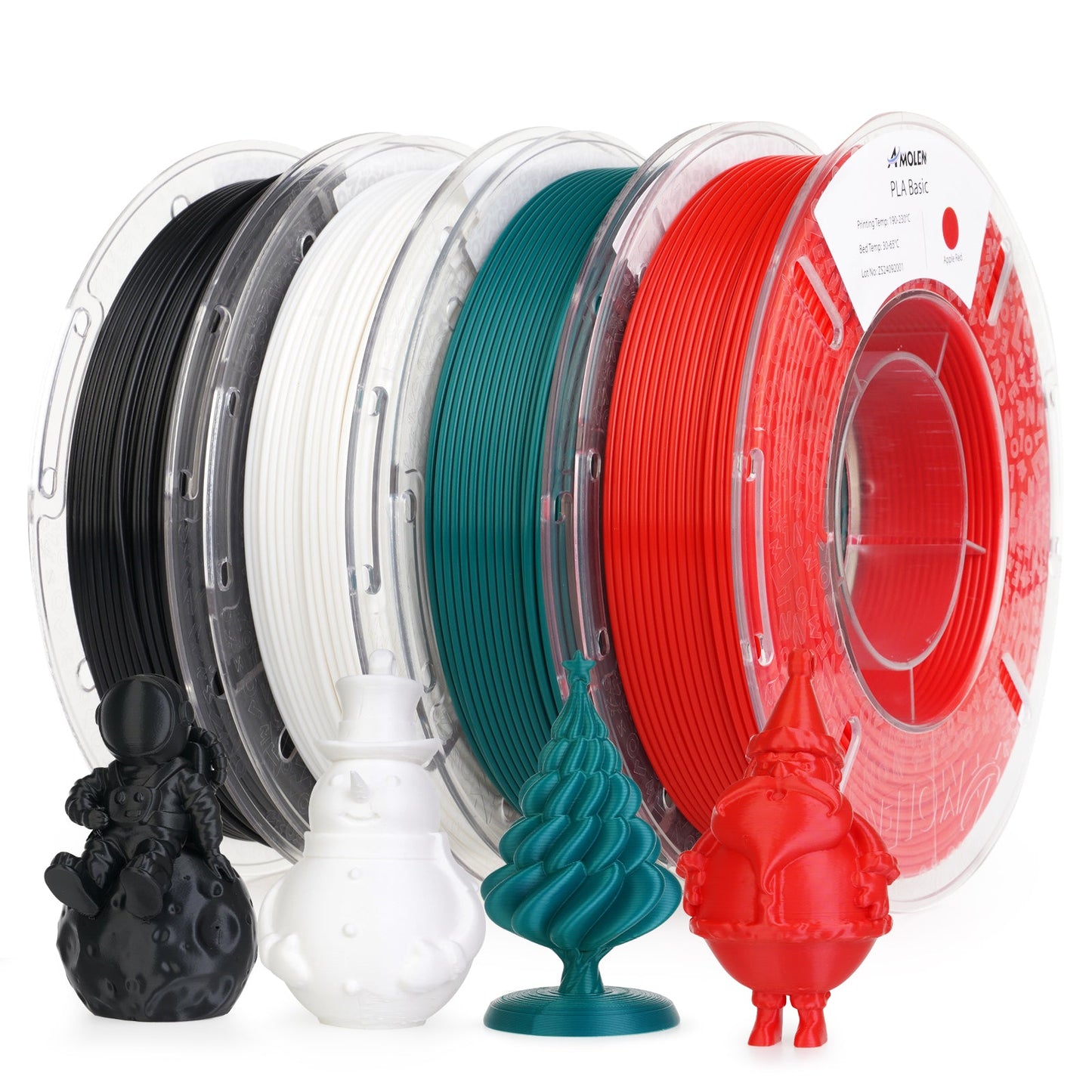 Amolen - PLA Basic Variety Pack (4 x 250g), 1.75mm