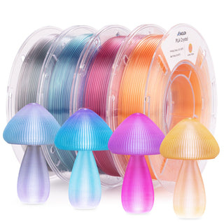 Amolen - PLA Crystal-Transparent Gradient Variety Pack (4x200g)