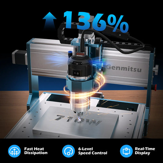 Genmitsu - 3030-PROVer Ultra Desktop CNC Router Kit - High Precision Metalworkingn