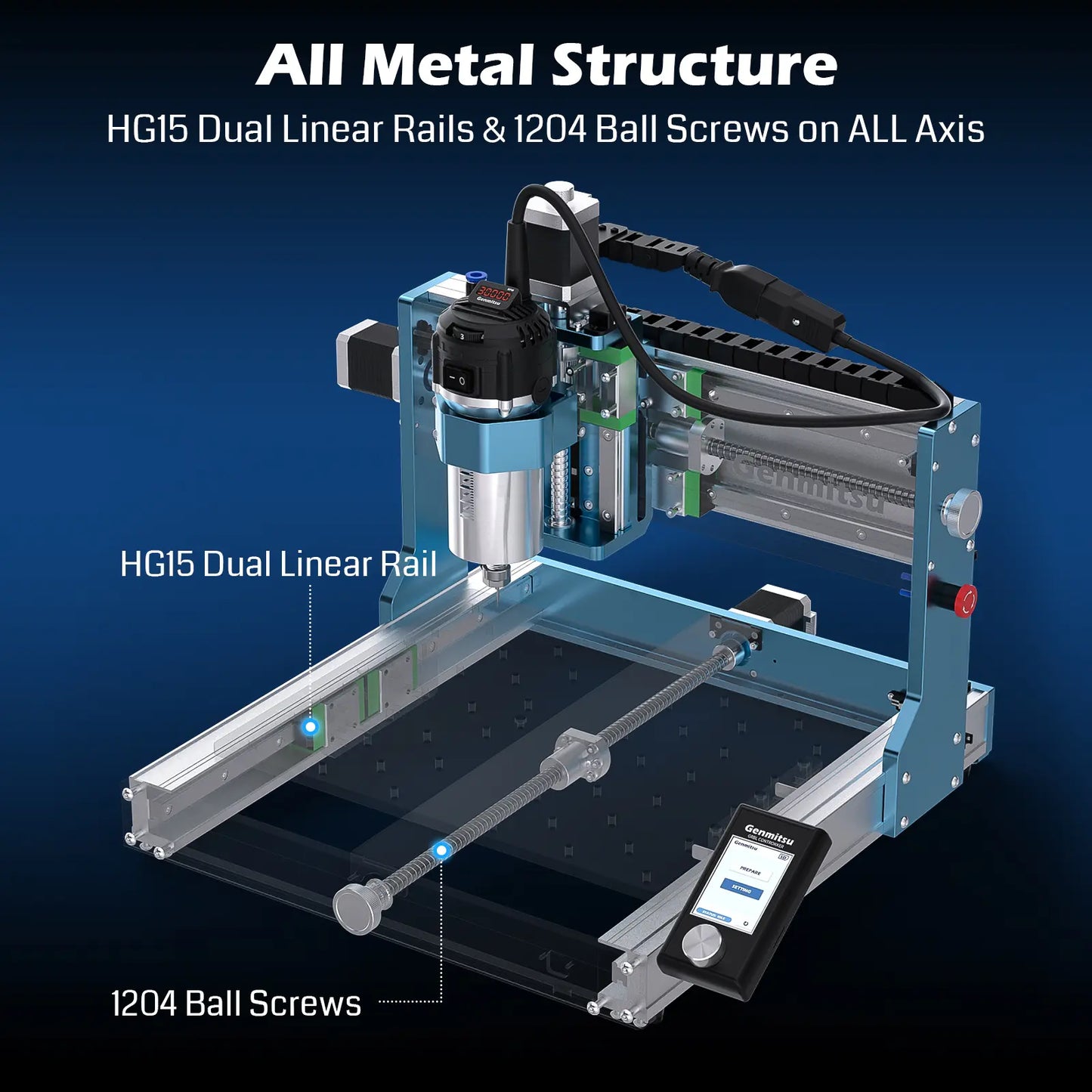 Genmitsu - 3030-PROVer Ultra Desktop CNC Router Kit - High Precision Metalworkingn