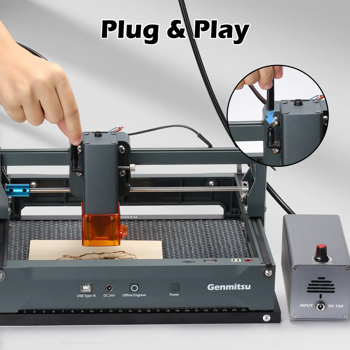 Air Assist Pump for Laser Cutter - Genmitsu Kortek & Most CNC/Laser Engravers