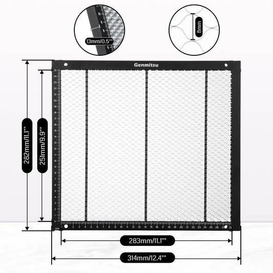 Genmitsu - Honeycomb Laser Bed (12.4" x 11.1") for Kortek Laser Engraver