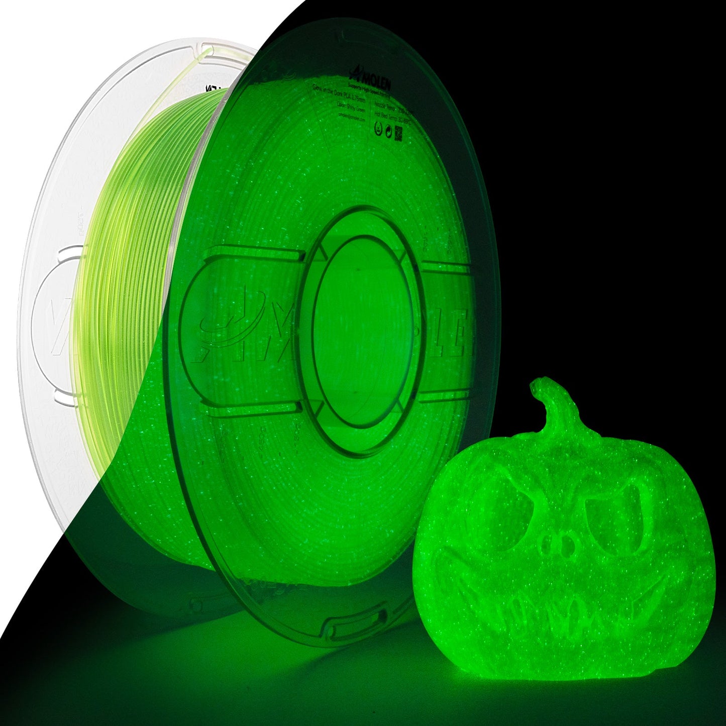Amolen - PLA Glow-in-the-Dark 1.75mm, 1KG/2.2LB