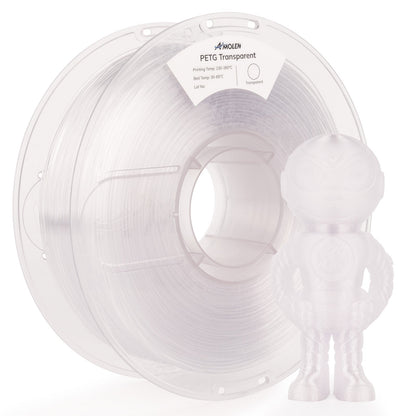 Amolen - PETG Transparent 1.75mm, 1KG/2.2LB