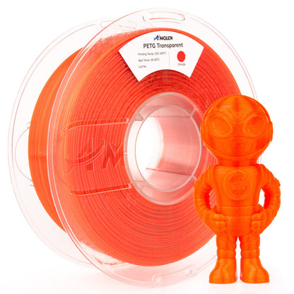 Amolen - PETG Transparent 1.75mm, 1KG/2.2LB