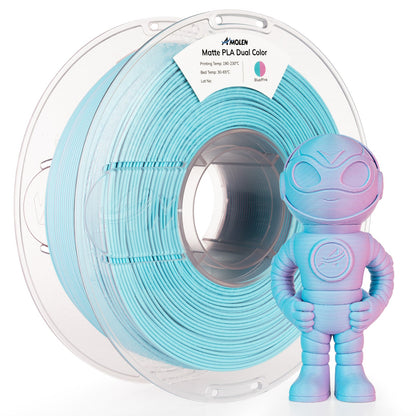 Amolen - PLA Matte Dual Filament 1.75mm, 1KG/2.2LB