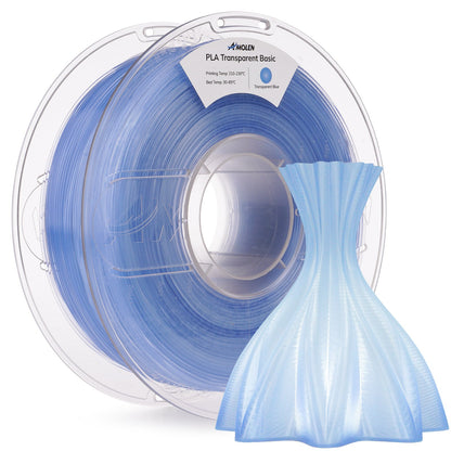 Amolen - PLA Crystal-Transparent 1.75mm, 1KG/2.2LB