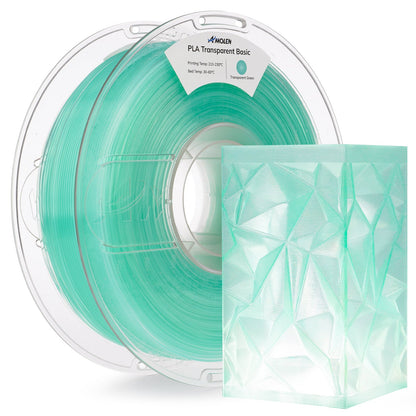 Amolen - PLA Crystal-Transparent 1.75mm, 1KG/2.2LB