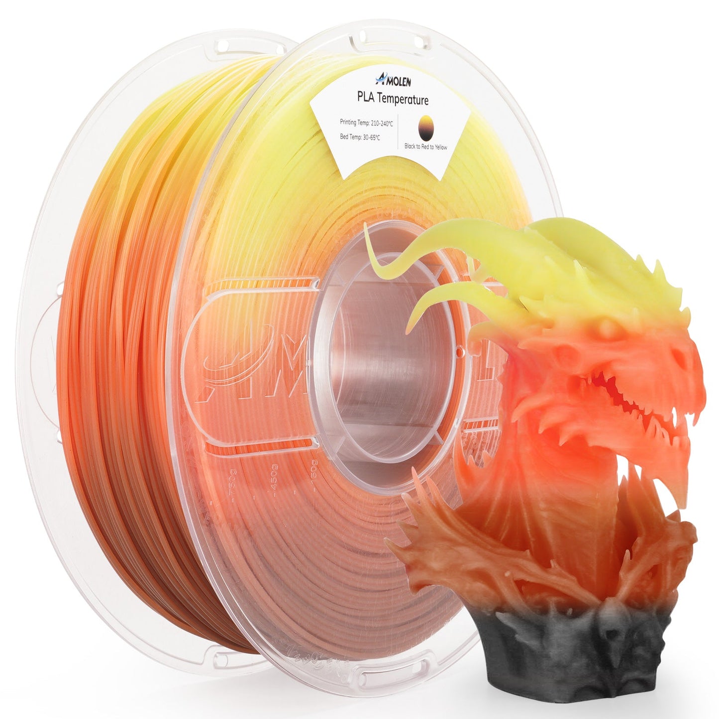 Amolen - PLA Temperature Color Change 1.75mm, 1KG/2.2LB