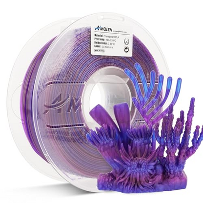 Amolen - PLA Crystal-Transparent 1.75mm, 1KG/2.2LB