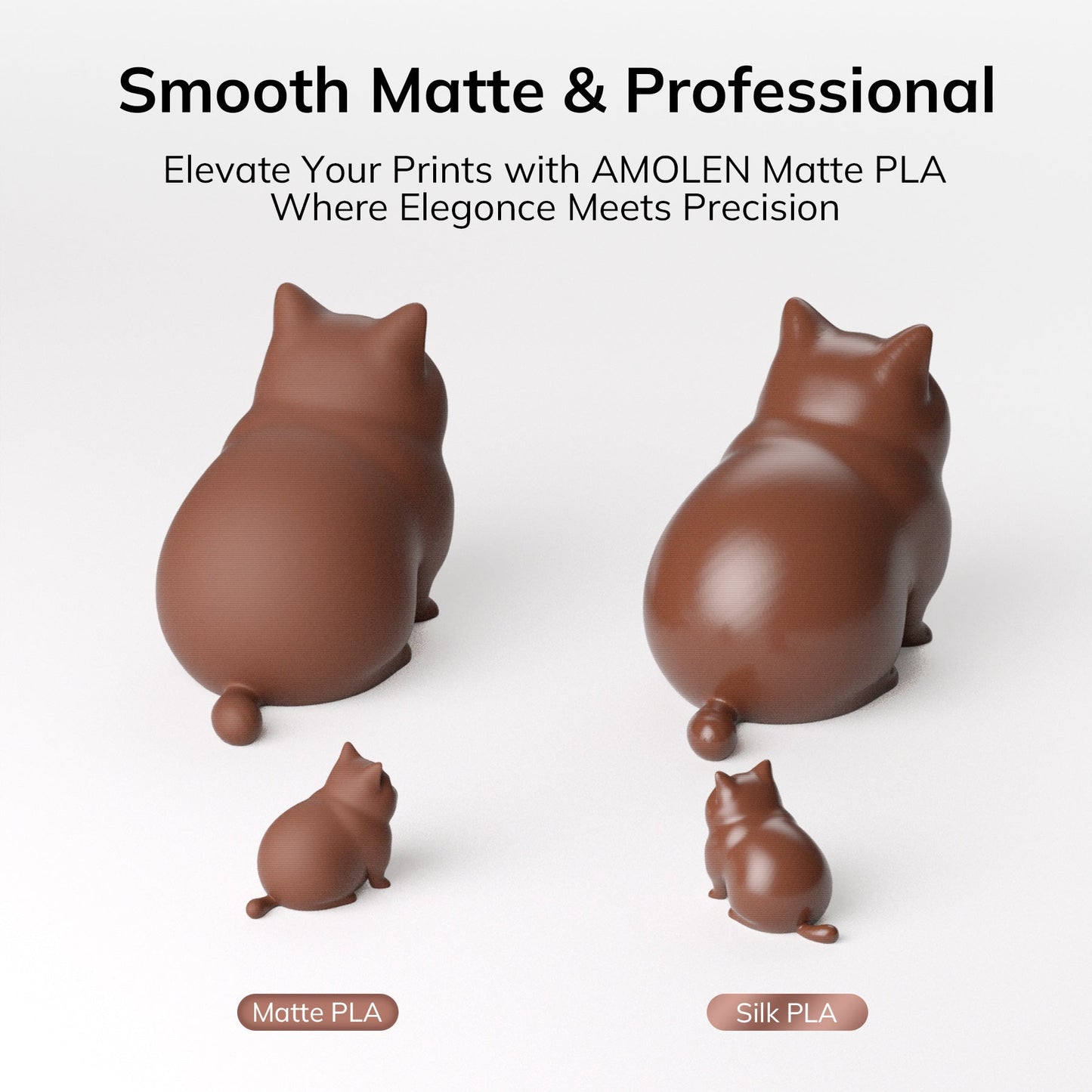 Amolen - PLA Matte Basic 1.75mm, 1KG/2.2LB