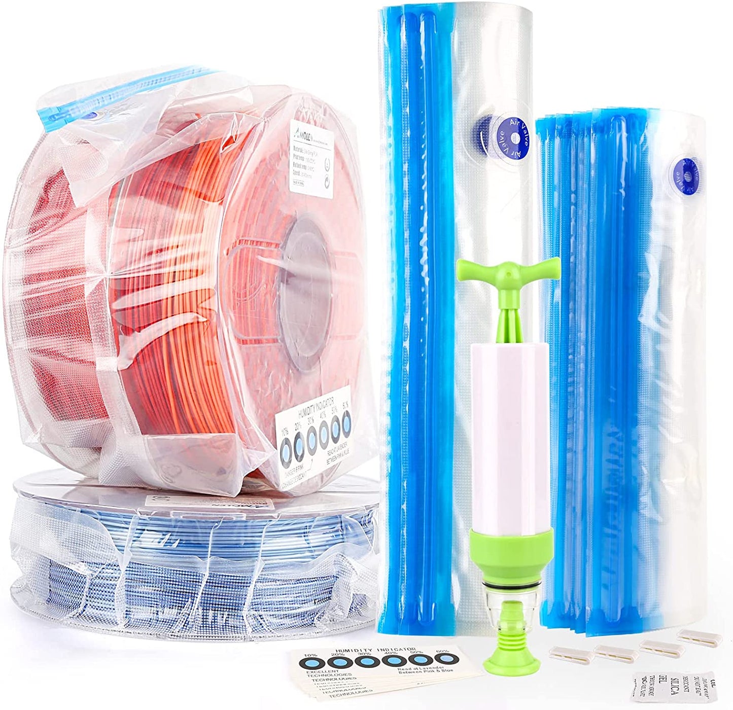 AMOLEN - 3D Printer Filament Vacuum Storage Kit | Moisture-Proof Protection