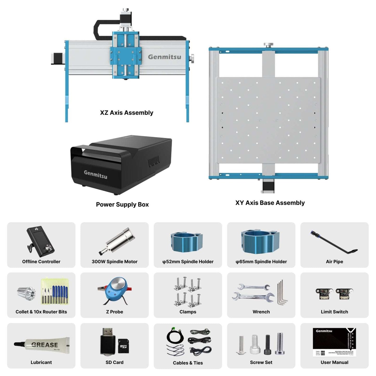 Genmitsu - 3030-PROVer Ultra Desktop CNC Router Kit - High Precision Metalworkingn
