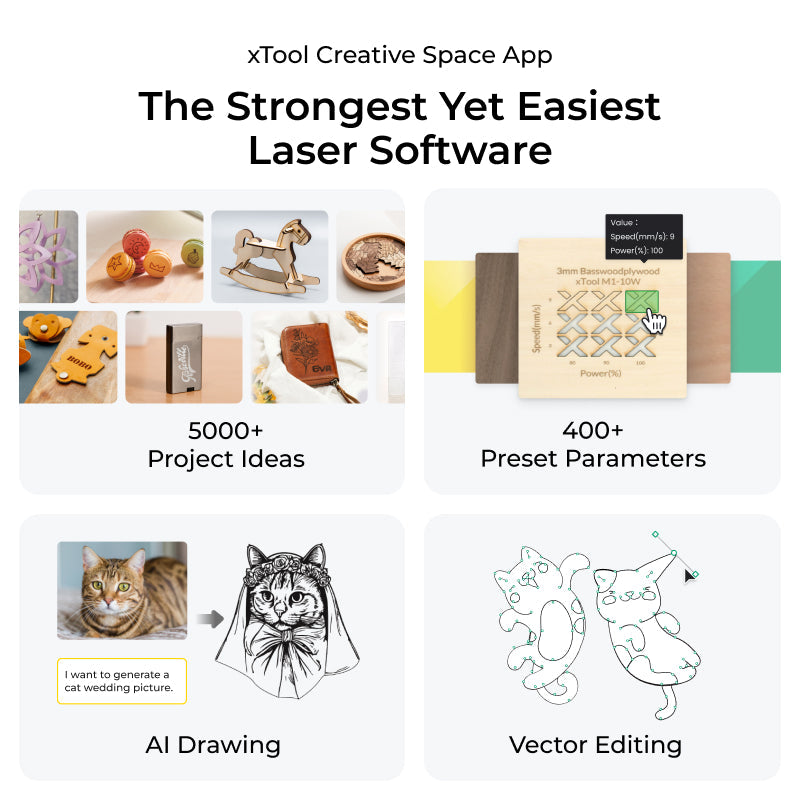 xTool - S1 Enclosed Diode Laser Cutter
