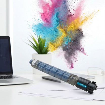 Cyan Generic Ricoh MP C300 Toner Cartridge (841725) - Made in Japan/USA