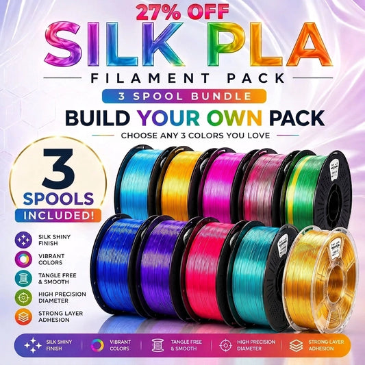 3kg - Silk PLA+ Pack | Build your own Box | 27% OFF