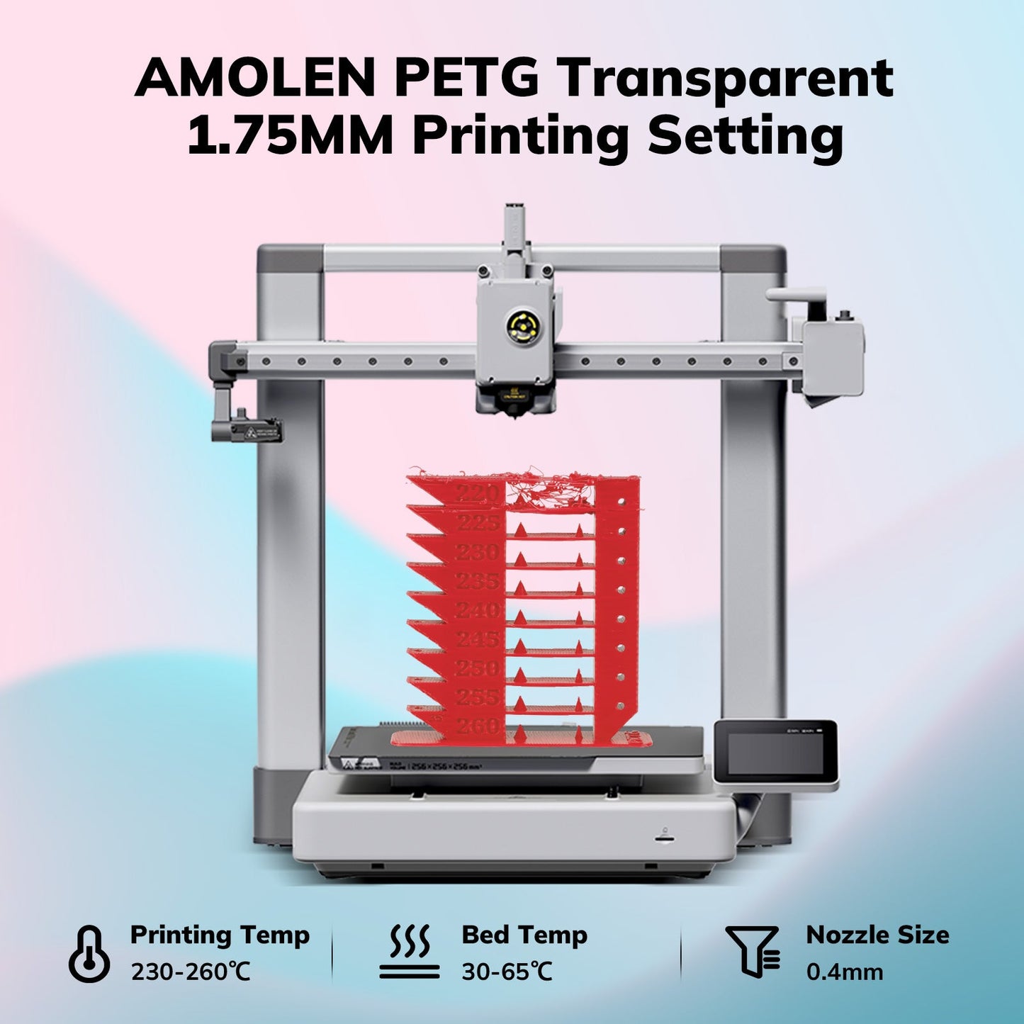 Amolen - PETG Basic 1.75mm, 1KG/2.2LB