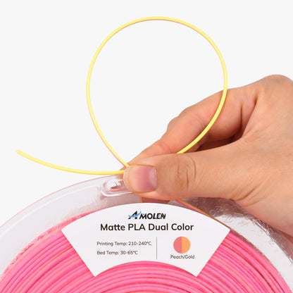 Amolen - PLA Matte Dual Filament 1.75mm, 1KG/2.2LB
