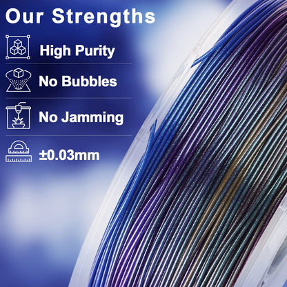 Amolen - PLA Galaxy / Sparkle & Shiny 1.75mm, 1KG/2.2LB