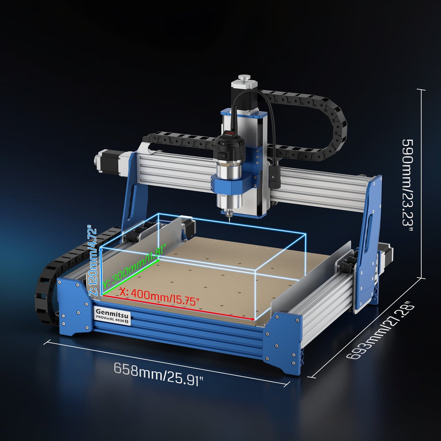 PROVerXL Professional 4030S Desktop CNC Router 710W