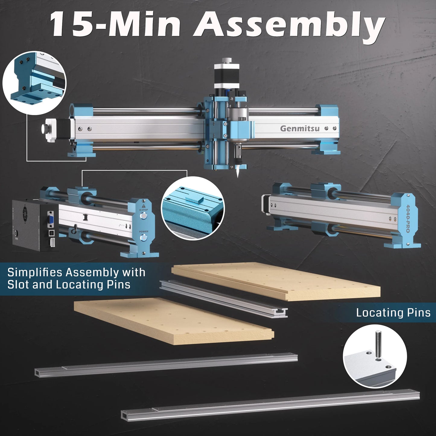 Genmitsu - 4040-PRO Desktop CNC Router Machine for Carving and Cutting