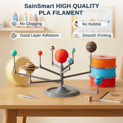 SainSmart - Precision High-Speed PLA 8-Color Mini Spool Bundle Filament 1.75mm